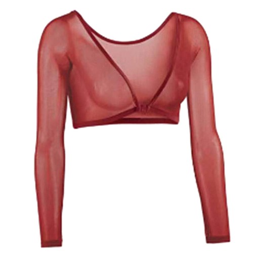 Women mesh see through crop - women's,