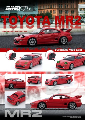 Inno64 toyota mr2 sw20 red - mr2,