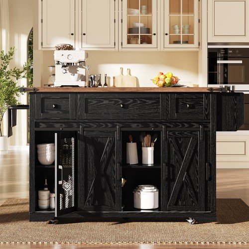 Kitchen island trolley drop - trolley,
