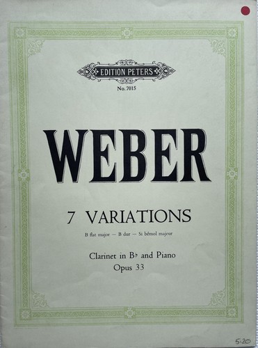 Weber variations b - weber, flat
