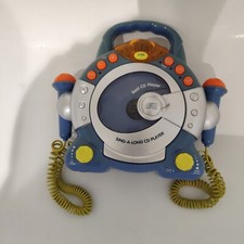Blue Sing along song CD Player 2 Microphones The Chad Valley My First Sing Along