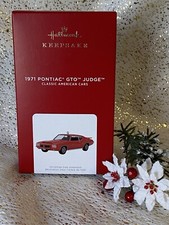 2021 Hallmark 1971 PONTIAC GTO JUDGE Ornament CLASSIC AMERICAN CARS #31