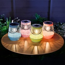 Solar Garden Lanterns 4pc Set
