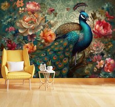 Vintage Chinoiserie Peacock