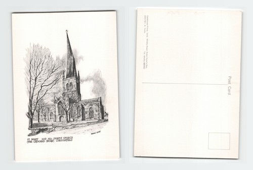 Vintage postcard chesterfield - vintage,