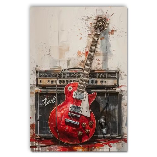 Guitar and amp music - music, art