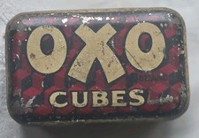 Vintage small OXO Cube Tin .