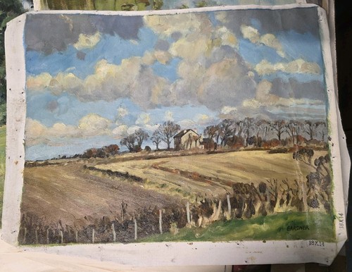 Winter rural scene original - winter,