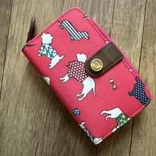 Purse, Dog Design,magnetic Clasp ,Zip For Coins Holds 12 Cards And Note Section