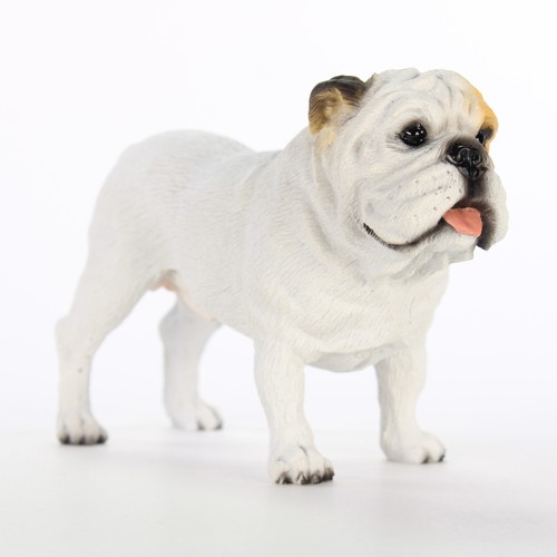Bulldog figurine hand - bulldog, painted