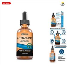 MAX Absorption L-Theanine Drops - Stress Relief - 4oz - All Natural,  - Adults