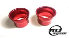 Pair of RED 3" Inch 74mm Alloy