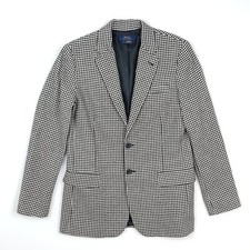 Polo Ralph Lauren Houdstooth Blazer Jacket Women US 6 UK 10 12 Wool Sport Coat