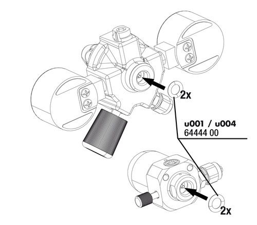Gasket for proflora u001 - 2x,
