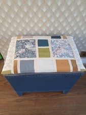 Original Sirrom Morris, Wilkinson &Co Stool upholstered in William Morris fabric