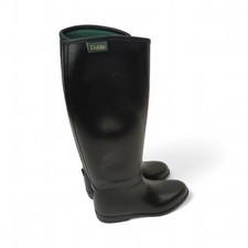 Dublin Boots Size 35 ( UK 2.5) Black PVC Women's Tall Knee High Casual Preloved