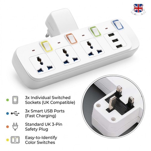 Multi plug extension 3 - extension,