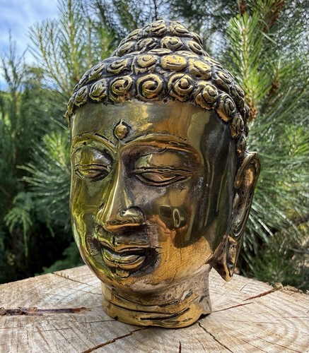 Vintage brass plated buddha - vintage,