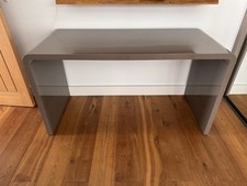 Dwell Hudson Beige Office Desk w100 d51 h74cm gloss