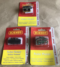 3 x Hornby R8014 & R8243 OO Gauge Point Motor - One Surface Mounted  NOS