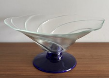 Cobalt Blue Large Footed Bowl