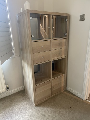 Ikea kallax white stained oak - ikea,