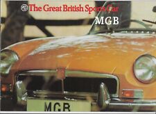 1973 MG MGB open-top sports car brochure