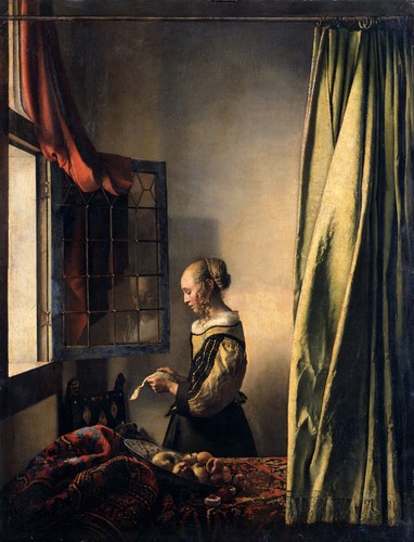 Johannes vermeer girl reading - johannes,