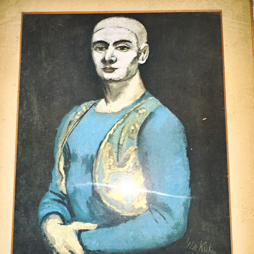 Vintage walt kuhn - walt, blue