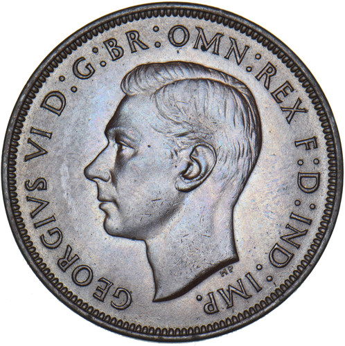 1946 penny george vi british - -,