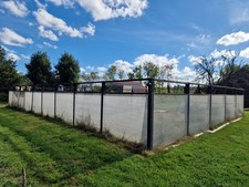 Fencing, Enclosure - Posts and rails for large area. Garden enclosure
