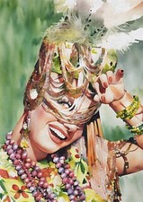 Carmen Miranda Watercolour