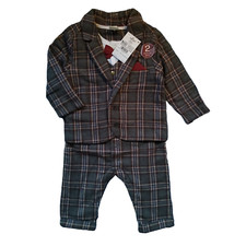 Baby Boy Smart Outfit Romper