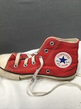 Converse All Star  Canvas Shoes High Top Red Youth Size 13