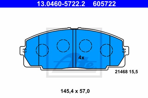 New brake pad set disc - disc,