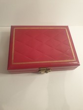 Red Vintage Jewelry Box Philipp Royal Swedish Box