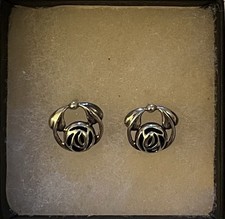 Sterling Silver Earrings Charles Rennie Macintosh Inspired