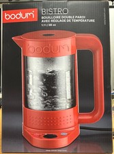 Bodum Bistro Double Wall Kettle 1.1L Red - Brand New In Box!