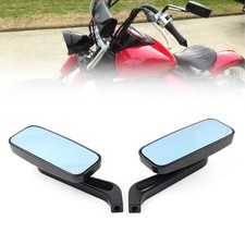 Black Motorcycle Rectangle Rearview Side Mirrors For Honda Rebel 250 CMX250 300