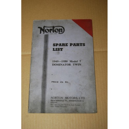 Norton spare parts list - norton,