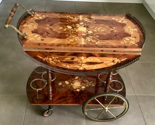 Vintage italian inlaid brass - italian,
