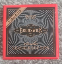 BOX OF 50 10MM "BRUNSWICK " GENUINE  BLUE DIAMOND TIPS FREE GIFT UK SELLER