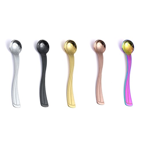 6pcs football stirring spoons - 6pcs,
