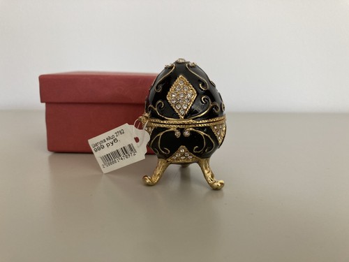 Black faberge egg - black,