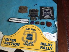 THE VINTAGE MOTORCYCLE CLUB BIKE BADGE / CAR BADGE sew on patches  pin badge 