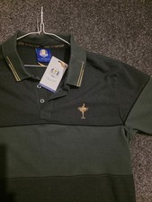 Ryder Cup Mens 2023 Official Golf Polo Shirt Large - Green | Trophy Marco Simone