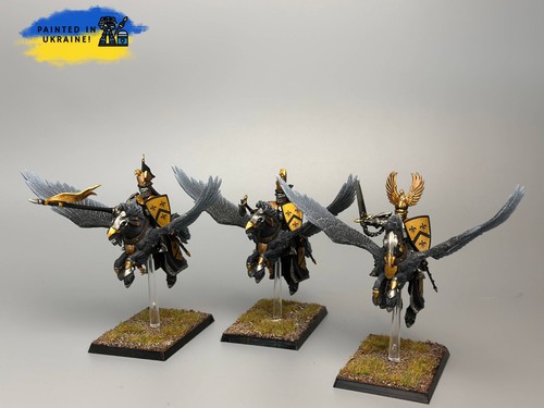 Yellow bretonnian pegasus - bretonnian,