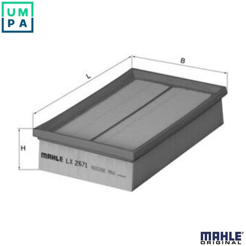 Air filter 2671 for - lx,