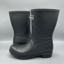 Barbour Banbury Black Rubber Wellington Wellies Mid Calf Boots UK 5 EU 38 US 7