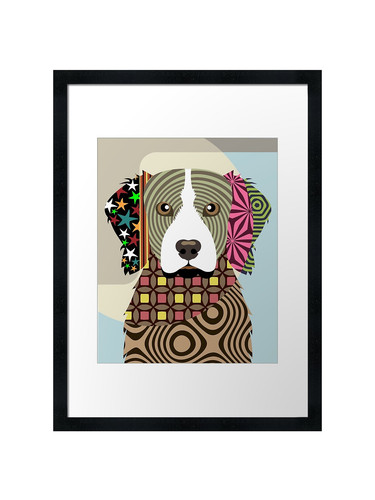 Brittany spaniel framed wall - brittany,